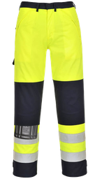 [EP018325] HV Multi-risk FR62 yellow/navy trousers