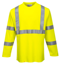[EP100475] Tee-shirt HV jaune flamme retardant Modaflame manches longues