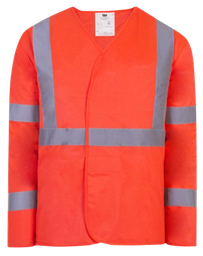 [EP124660] Gilet fluo HV orange manches longues