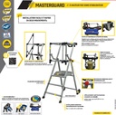 Plate-forme individuelle MASTERGUARD 4 marches base évasée
