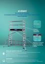 Echafaudage alu téléscopique  Z'TOWER hauteur plancher 0,3m à 1,80m