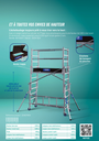 Echafaudage alu téléscopique  Z'TOWER hauteur plancher 0,3m à 1,80m