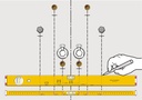 Niveau à bulle Type 80 M Installation (idéal pour plombier), 100 cm