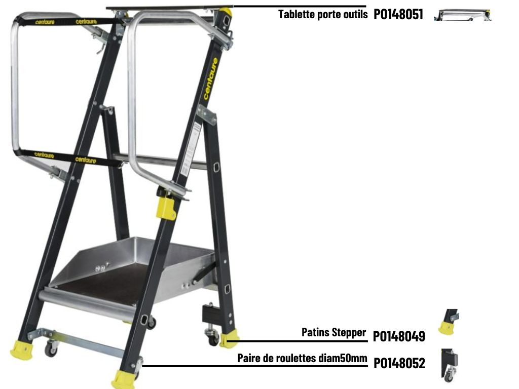 Plate-forme rayonnage stepper 1 marche