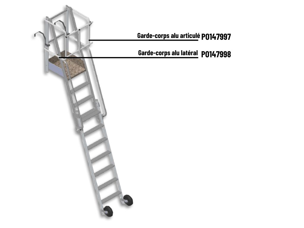Plate-forme individuelle alu pour pose de potelet OPP