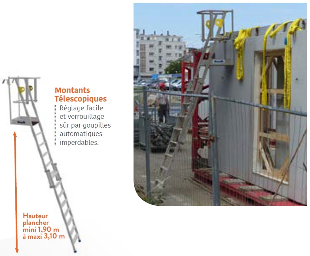 Plate-forme individuelle alu pour Premur 3.80m max sous croch. DV