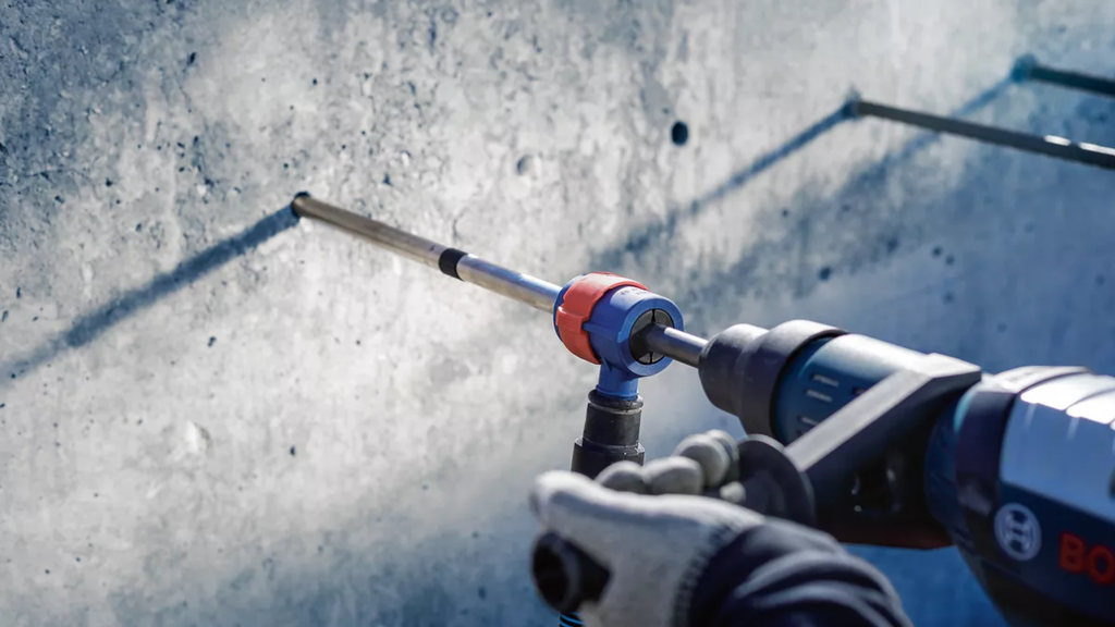 Foret beton aspirant SDS Plus 8X Expert + connecteur aspi.