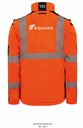Blouson Softshell HV Himalaya manches amovibles INEO UNE MARQUE DE EQUANS blanc cœur + EQUANS blanc dos
