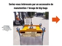Sac big bag 95x95x110 cm 1500Kg avec goulotte réutilisable