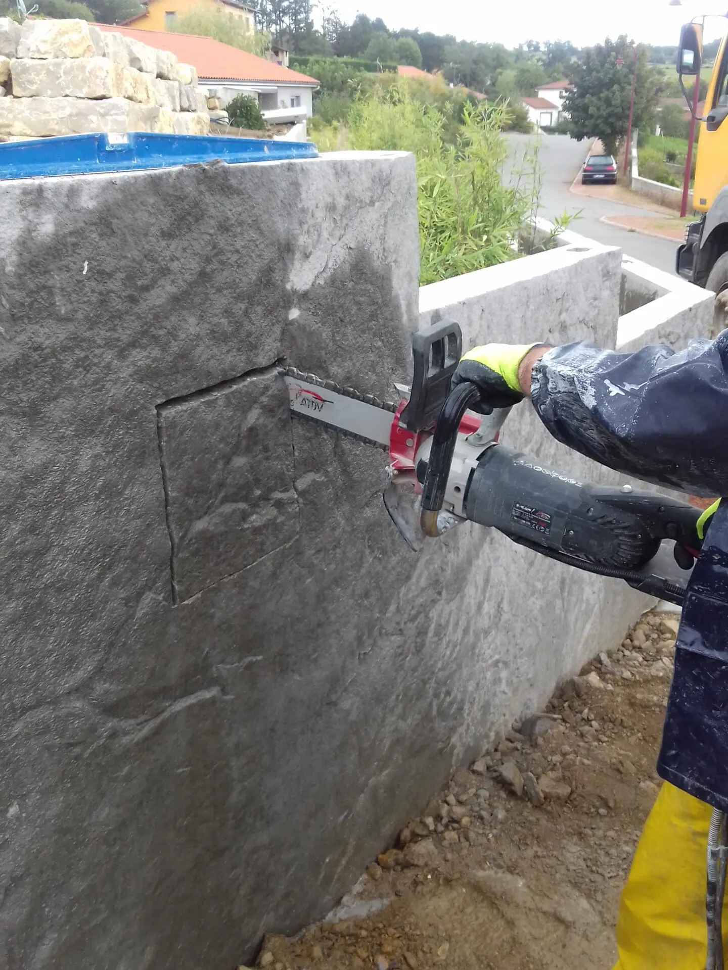 Tronçonneuse a chaine béton électrique 220V ATDV E-SAW
