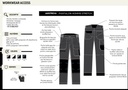 Pantalon de tavail Access Stretch - Gris Charcoal / Noir 