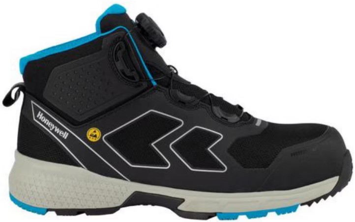Chaussure haute lacet RUNNER MID BLUE FITGO BOA S3 SRC HRO ESD (sur cde)