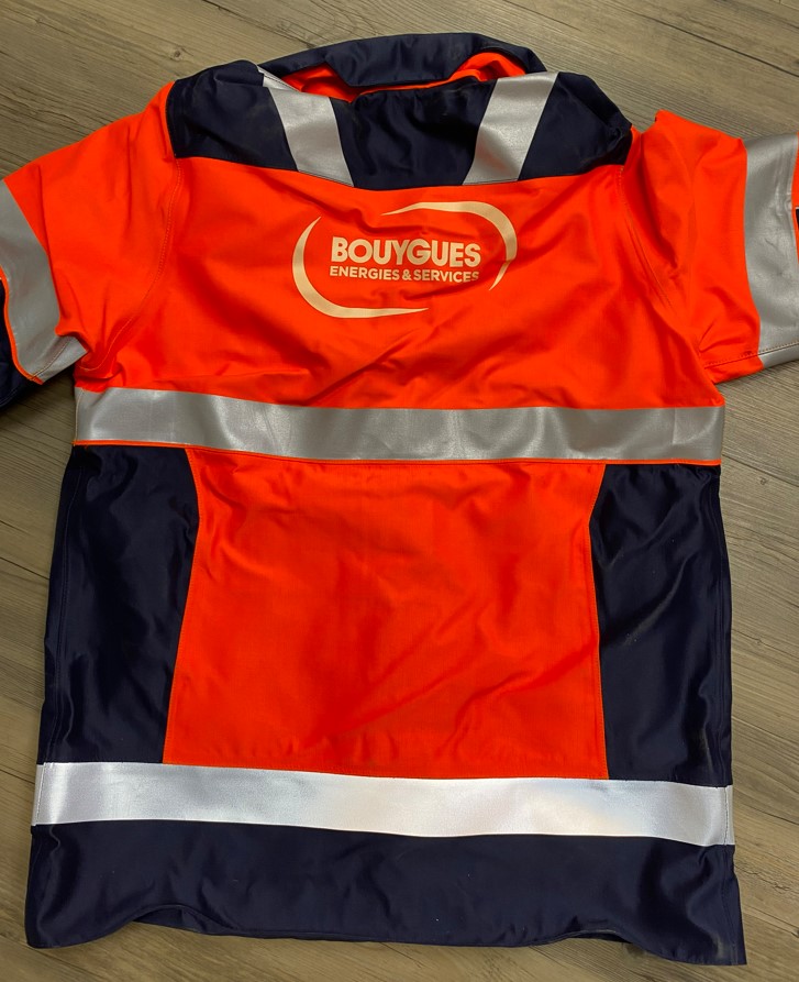 Parka Multirisques pour BYES IE devant cœur et dos (modèle Bétrancourt 4624)