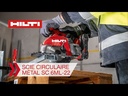 Scie circulaire à métaux sans fil SC 6ML-22 capacité 57mm