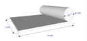 Tapis de signalisation - rouleau 24kg 1x10ml ép. 12mm TRTP25