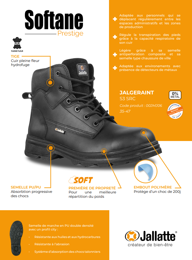 Chaussure haute lacet Jalgeraint (sur cde)