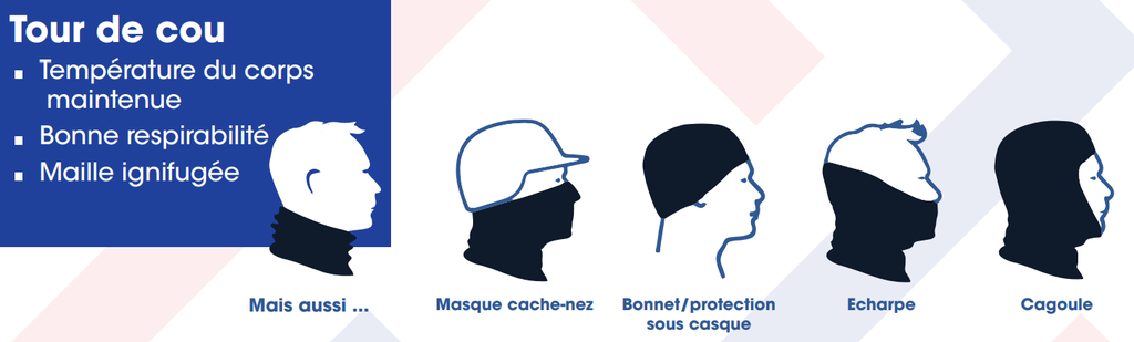 Tour de cou multifonctions électricien