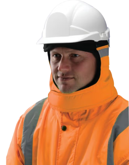 Protection du cou hv orange pour bonnet polaire