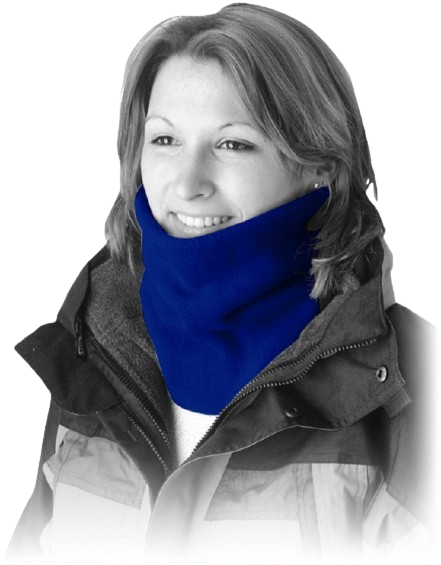 Protection polaire tête et cou noire taille unique ajustable par cordon