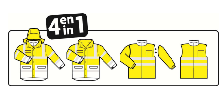 Parka 4 en 1 HV