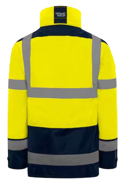 Parka 4 en 1 fluo HV Jaune respirant - Homme
