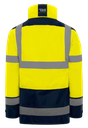 Parka 4 en 1 fluo HV Jaune respirant - Homme