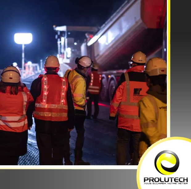 Gilet fluo HV led + 2 piles LR6