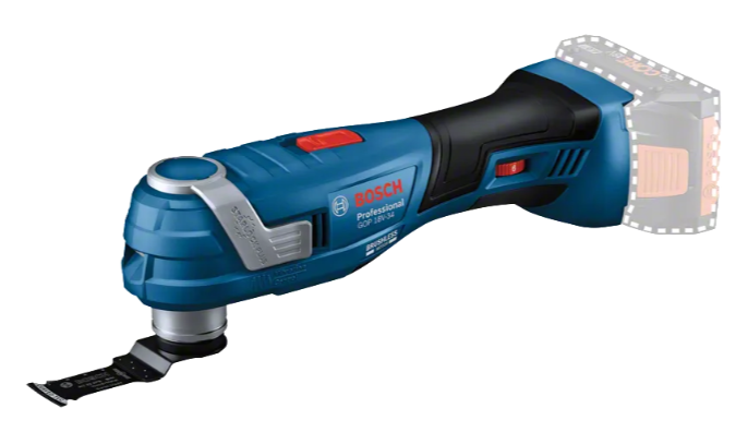 Couteau oscillant multifonctions GOP 18V-34 - En coffret