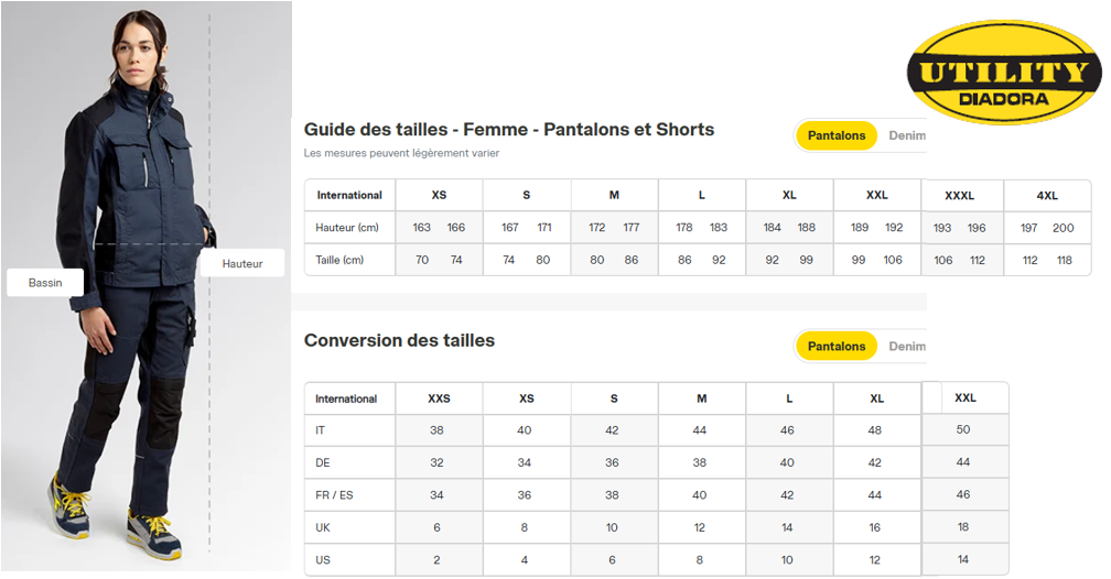 Pantalon ABILITY ATHENA (noir) - Femme