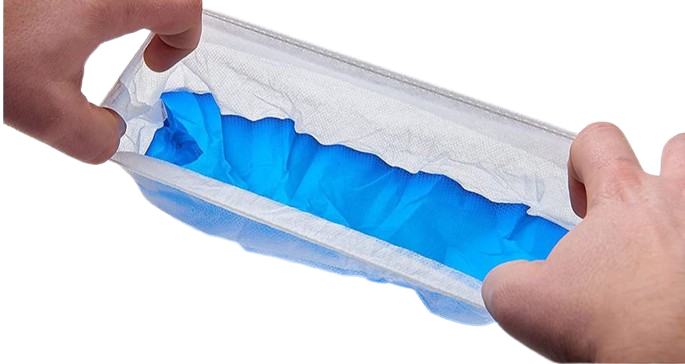 Sur chaussure anti-dérapante jetable (sachet de 50 pièces)