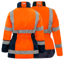 Parka 4 en 1 HV femme BRODERIE cœur entité BREZILLON Nom Prénom + TRANSFERT dos entité BREZILLON (parka+gilet int.)