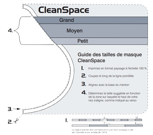 Masque complet CleanSpace WORK 