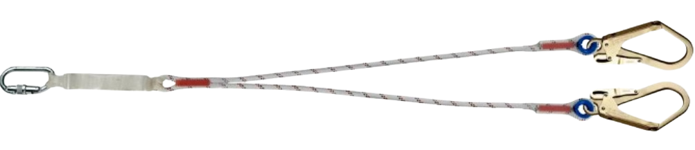 Longe double drisse LDAD 11 1,5m-11-53-53 1QT M11 + 2M53 avec absorbeur