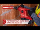 Perforateur sans fil TE 30-22 Nuron - 3,8J - Diam. 5-28mm