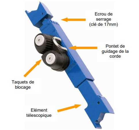 Système d'échelle Kitbloc avec drisse