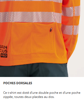Tee-shirt technique ultra respirant HV COOLTECH manches courtes - orange