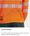 Tee-shirt technique ultra respirant HV COOLTECH manches courtes - orange