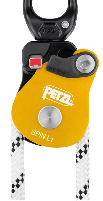 Poulie simple à très haut rendement avec émerillon - SPIN L1