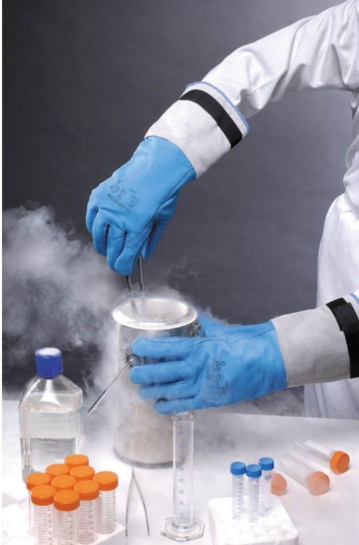 Gant manipulations cryogéniques bleu CRIO