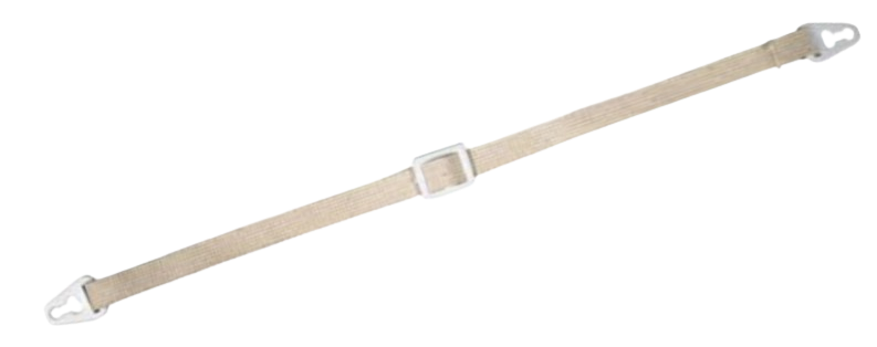 Jugulaire 2 points coton pour casque largeur 12mm