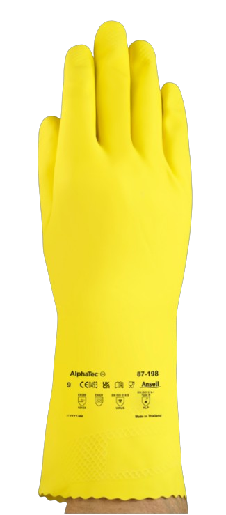 Gant AlphaTec 87-198 latex de caoutchouc naturel
