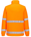 Polaire orange col zippé HV (sur cde)
