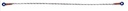 Longe drisse LD11 1M sans absorbeur 2 boucles