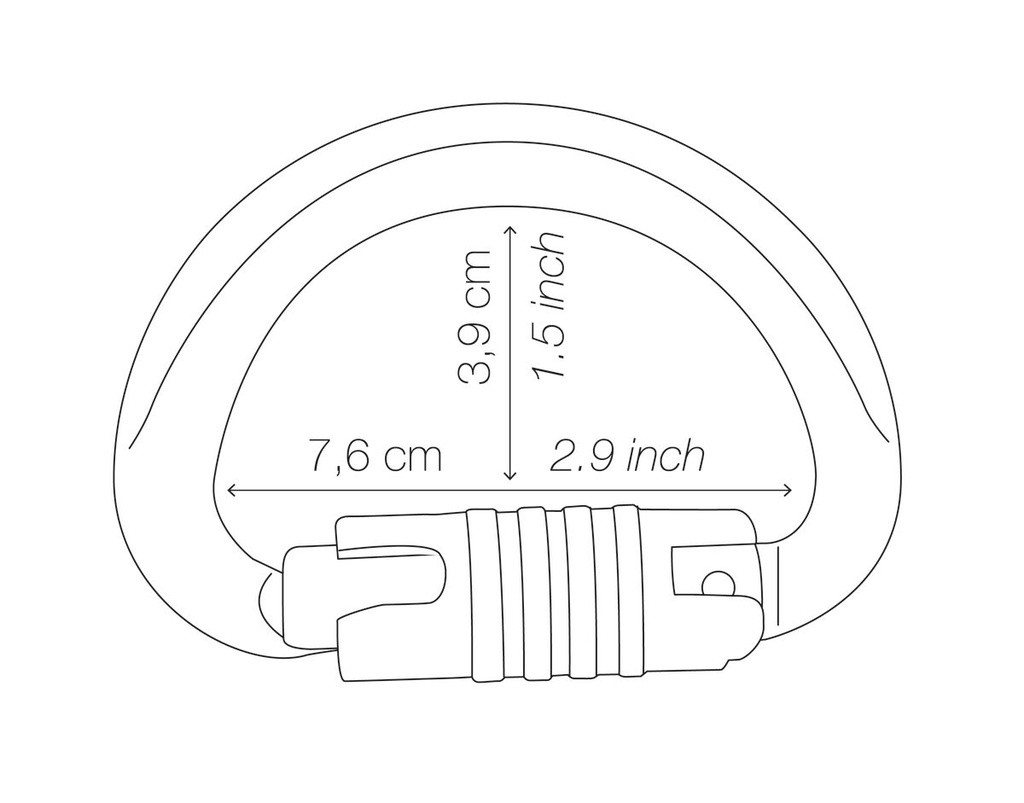 Mousqueton omni triact lock alu 1/4 de tour