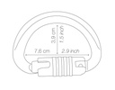 Mousqueton omni triact lock alu 1/4 de tour