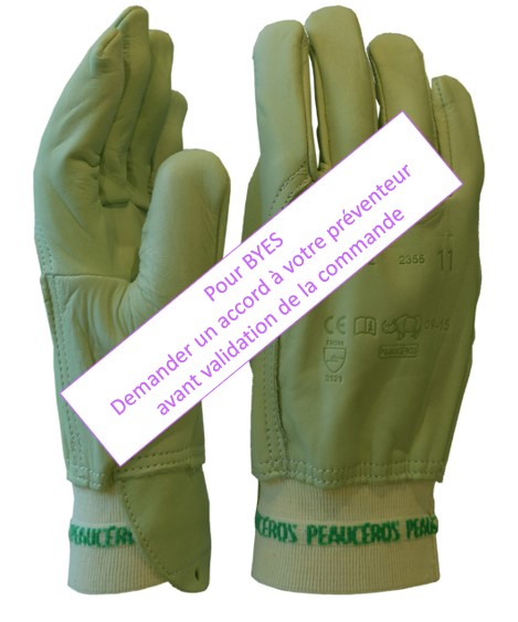 Gant cuir Peauceros