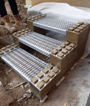 Escalier modulaire 'Ergoblock' 3 marches