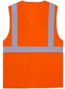 Gilet fluo hv multipoche BY IMMO La vie commence ici (devant cœur + dos)