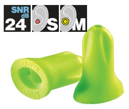 Bouchon d'oreille jetables hi-com SNR 24 (300 paires)