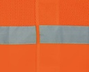Gilet fluo hv semi-grillagé avec porte badge